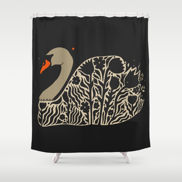 Swan Shower Curtain Gallery Image 1