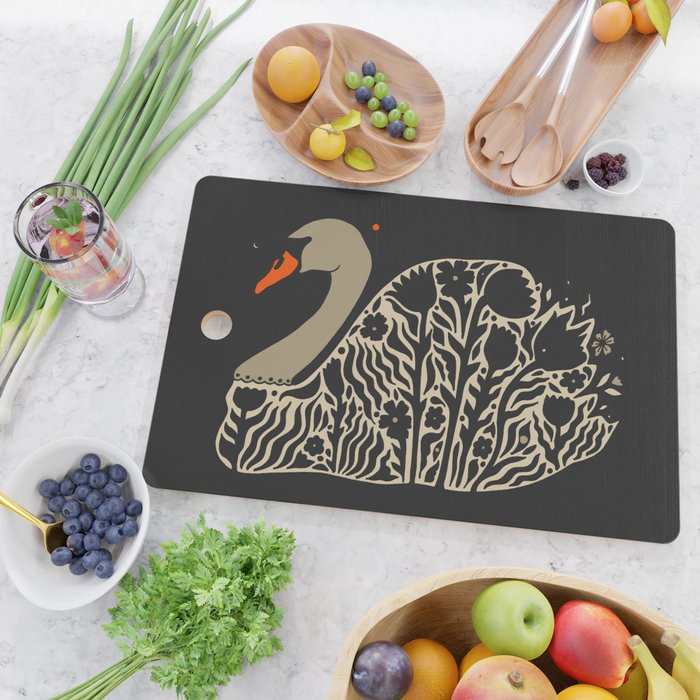 Swan Cutting Board Gallery Image 2