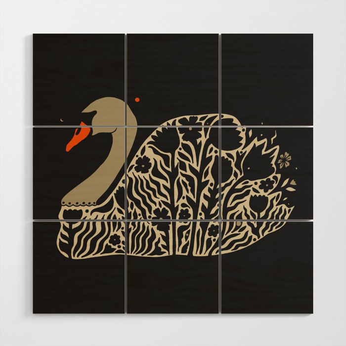 Swan Wood Wall Art Gallery Image 1