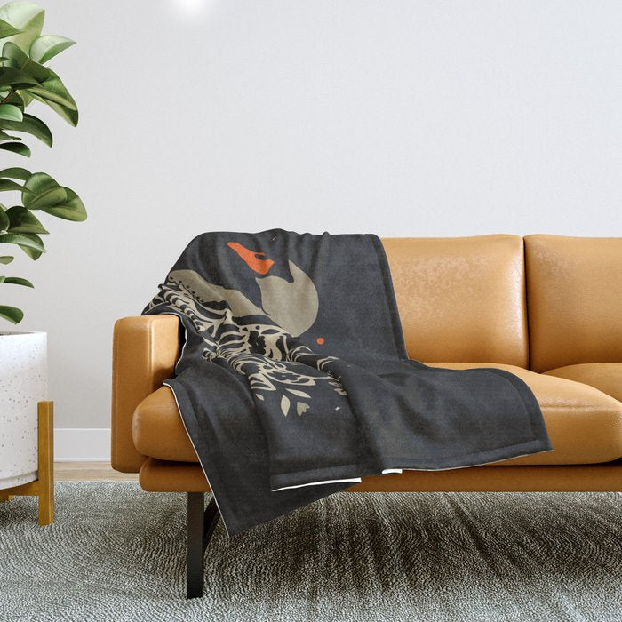 Swan Throw Blanket Gallery Image 1