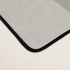 Vertical Stripes Narrow Pattern in Sage and Beige Desk Mat Gallery Image 4