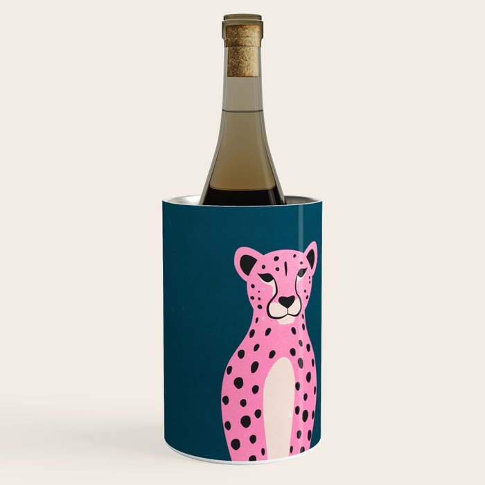 The Stare: Night Race Pink Cheetah Edition Wine Chiller Gallery Image 2