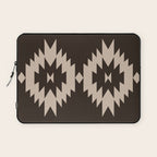 Southwestern Minimalism XXV - Mocha Brown Laptop Sleeve Gallery Image 1