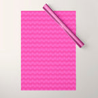 Pink neon bright geometric pattern  Wrapping Paper Gallery Image 1
