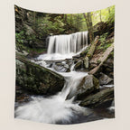 Appalachian Waterfall X - Ricketts Glen Adventure Wall Tapestry Gallery Image 4