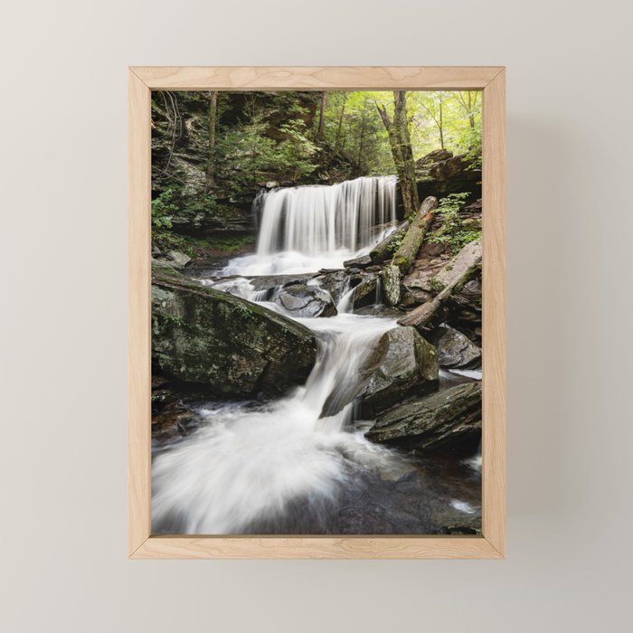 Appalachian Waterfall X - Ricketts Glen Adventure Mini Art Print Gallery Image 1