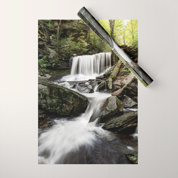 Appalachian Waterfall X - Ricketts Glen Adventure Wrapping Paper Gallery Image 1