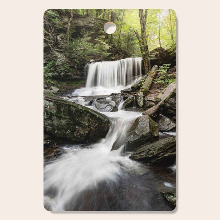 Appalachian Waterfall X - Ricketts Glen Adventure Cutting Board Gallery Image 1
