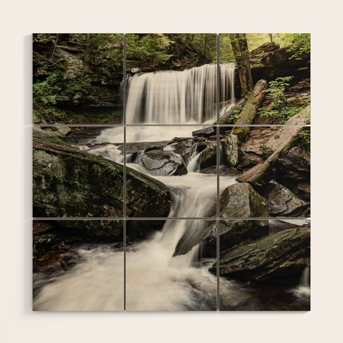 Appalachian Waterfall X - Ricketts Glen Adventure Wood Wall Art Gallery Image 1