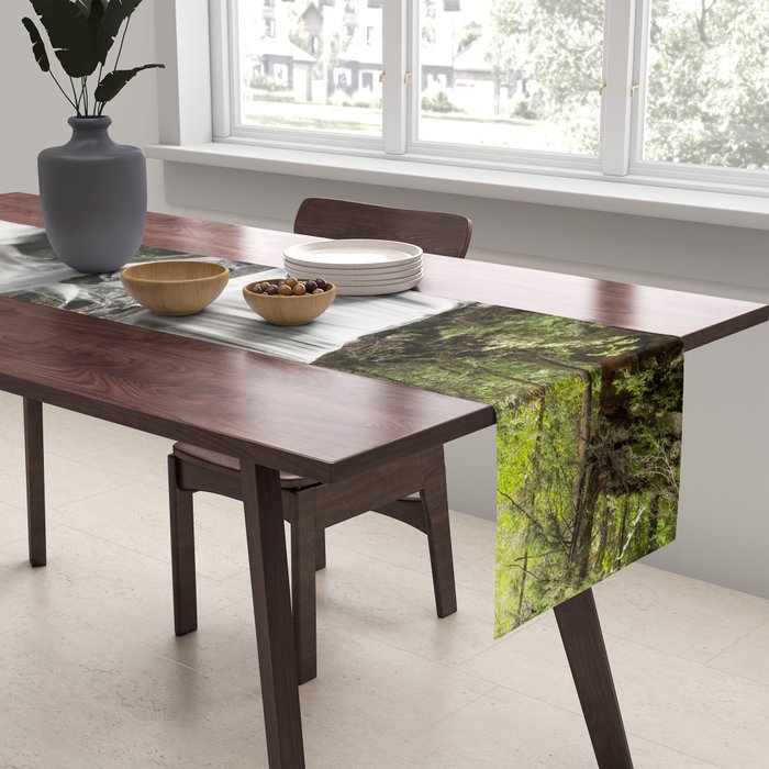 Appalachian Waterfall X - Ricketts Glen Adventure Table Runner Gallery Image 2