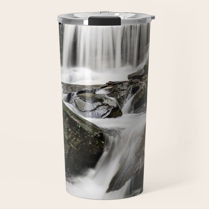Appalachian Waterfall X - Ricketts Glen Adventure Travel Mug Gallery Image 1