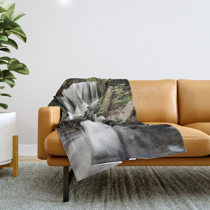 Appalachian Waterfall X - Ricketts Glen Adventure Throw Blanket Gallery Image 1