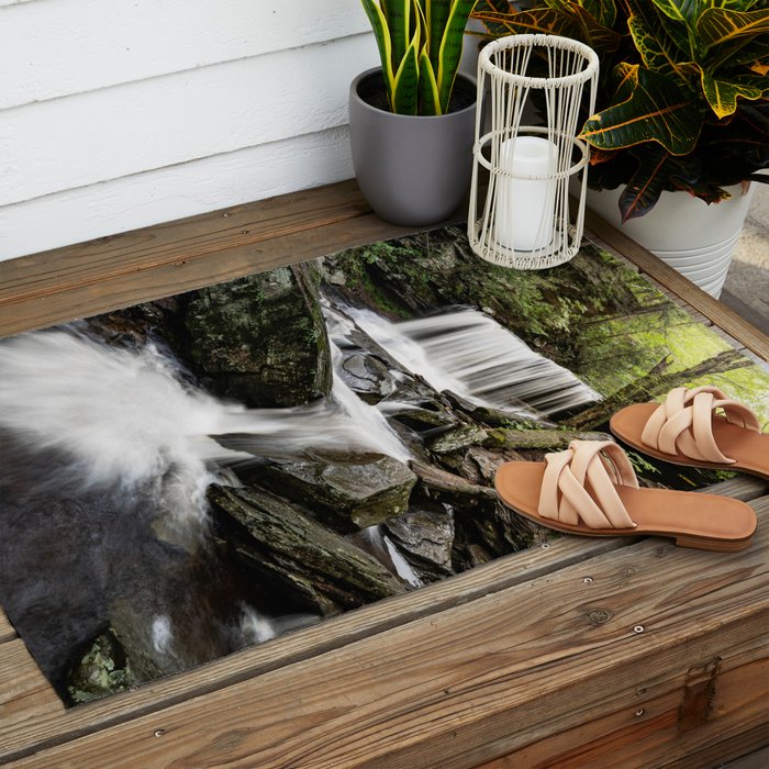 Appalachian Waterfall X - Ricketts Glen Adventure Outdoor Rug Gallery Image 2