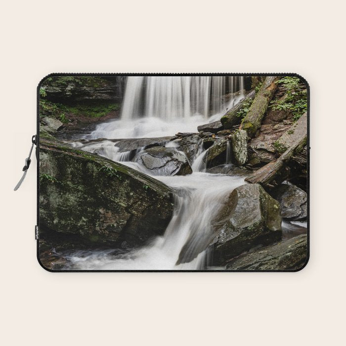 Appalachian Waterfall X - Ricketts Glen Adventure Laptop Sleeve Gallery Image 1