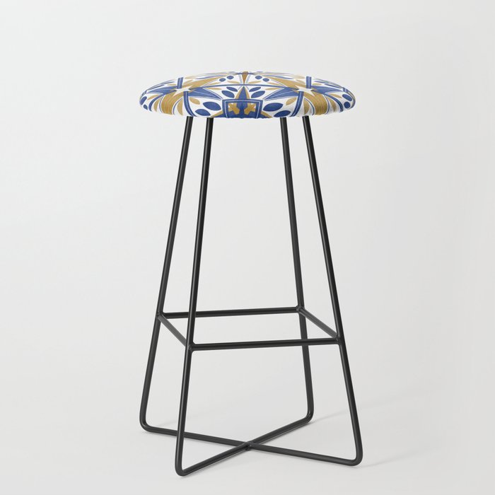 Geometric modern tile B Stool Gallery Image 1