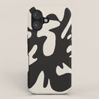 Black coral cut out iPhone Case Gallery Image 1