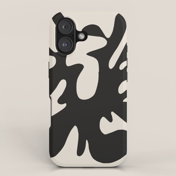 Black coral cut out iPhone Case Gallery Image 1