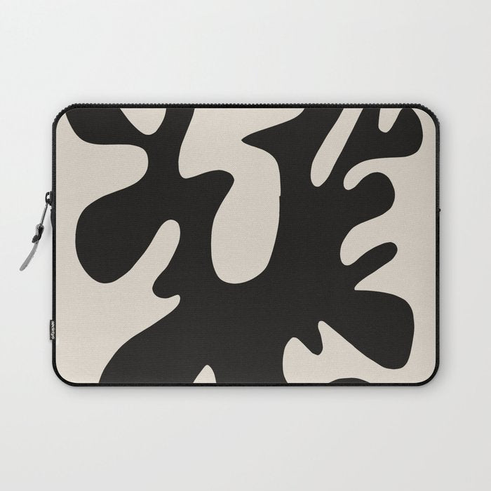 Black coral cut out Laptop Sleeve Gallery Image 1