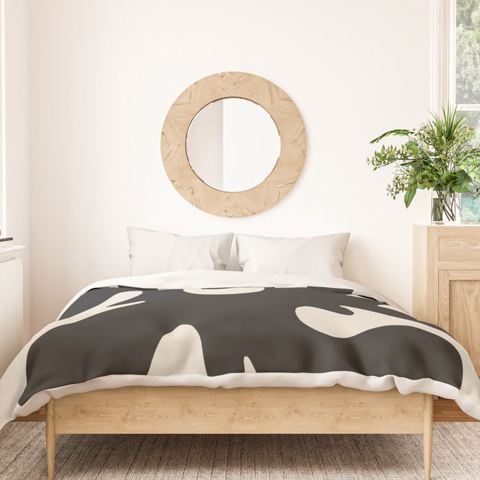 Black coral cut out Duvet Cover Gallery Image 3