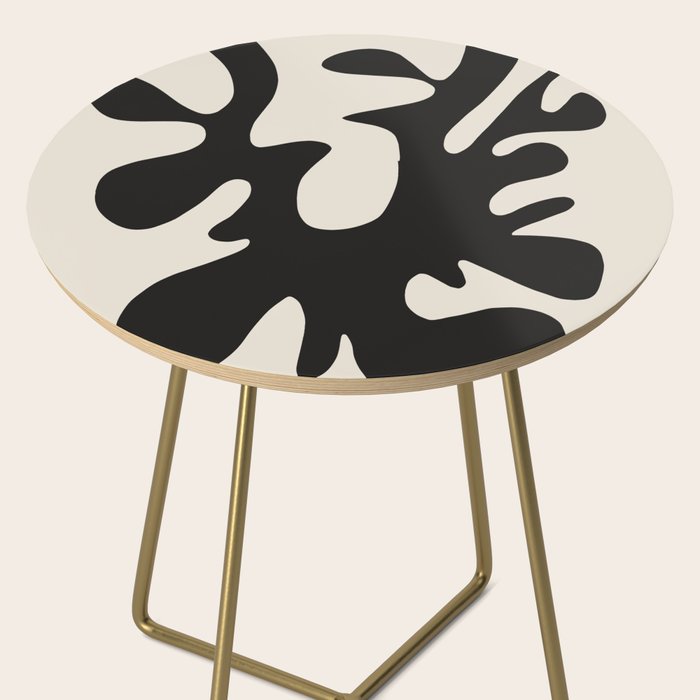 Black coral cut out Side Table Gallery Image 2