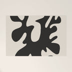 Black coral cut out Welcome Mat Gallery Image 1