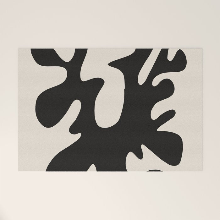 Black coral cut out Welcome Mat Gallery Image 1