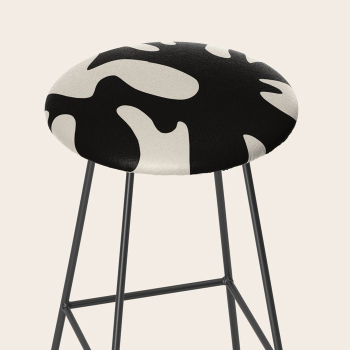 Black coral cut out Stool Gallery Image 2