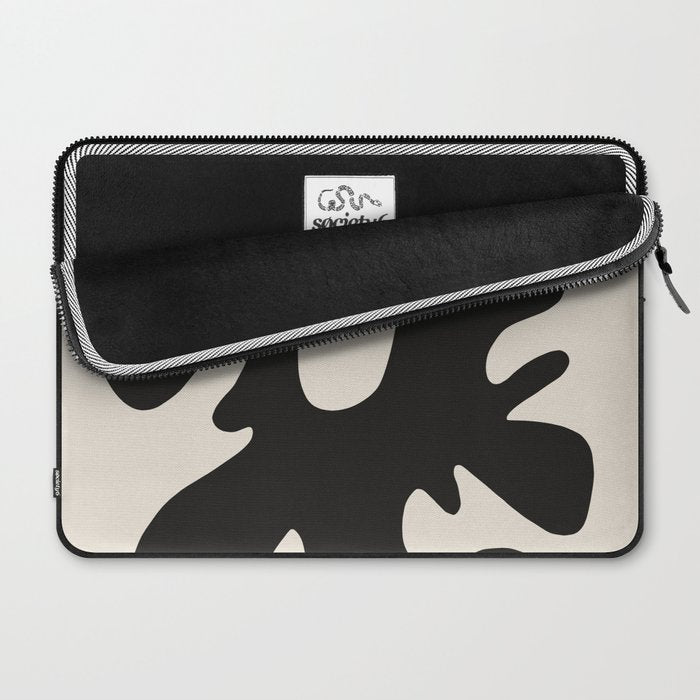 Black coral cut out Laptop Sleeve Gallery Image 2