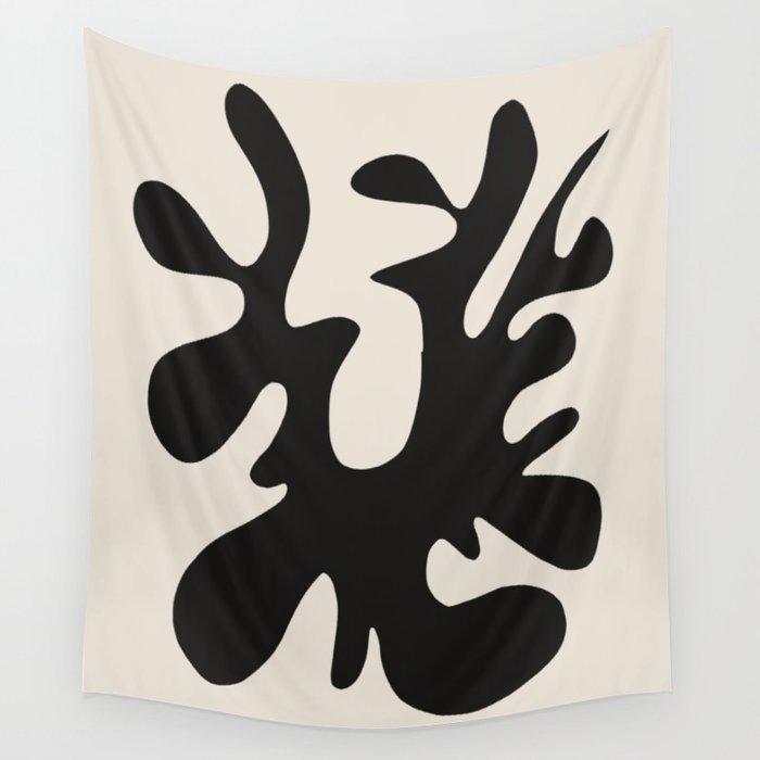 Black coral cut out Wall Tapestry Gallery Image 4