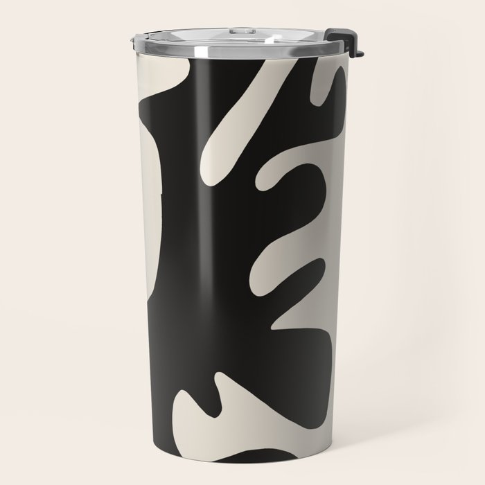 Black coral cut out Travel Mug Gallery Image 2