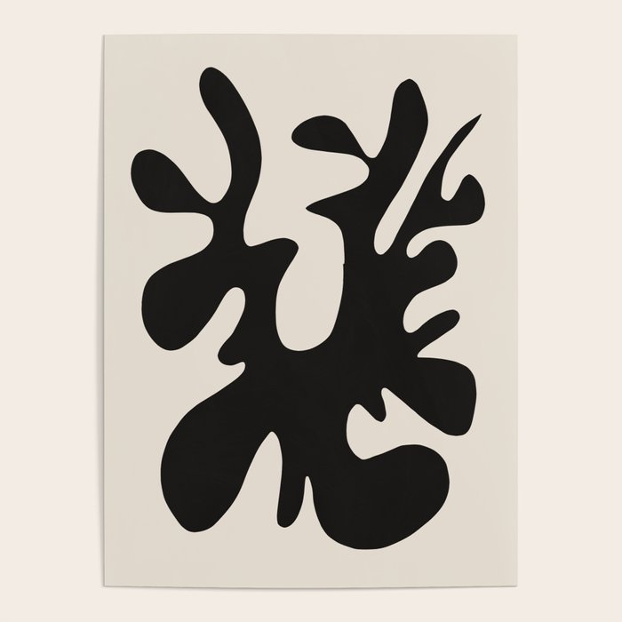 Black coral cut out Poster Gallery Image 1