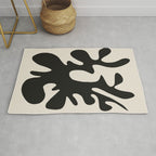 Black coral cut out Rug Gallery Image 1