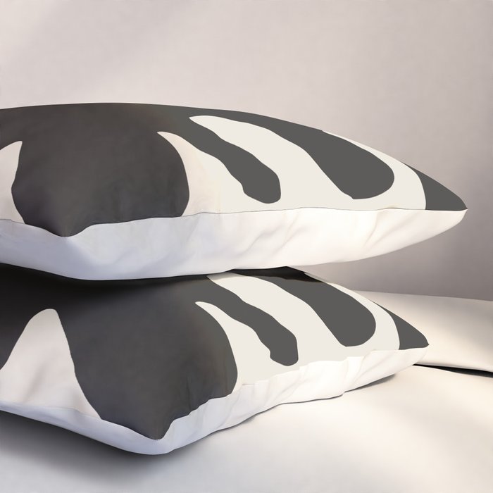 Black coral cut out Pillow Sham Gallery Image 3
