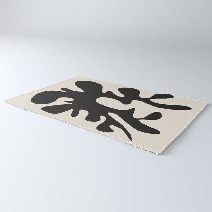 Black coral cut out Rug Gallery Image 3