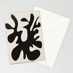 Black coral cut out Stationery Card Gallery Image 2