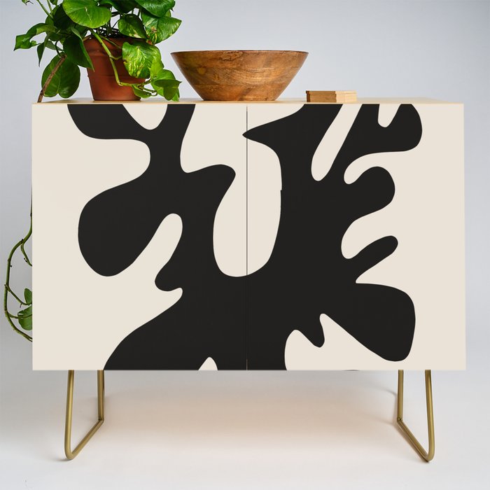 Black coral cut out Credenza Gallery Image 1