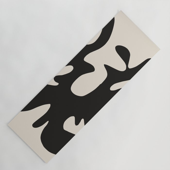 Black coral cut out Yoga Mat Gallery Image 1