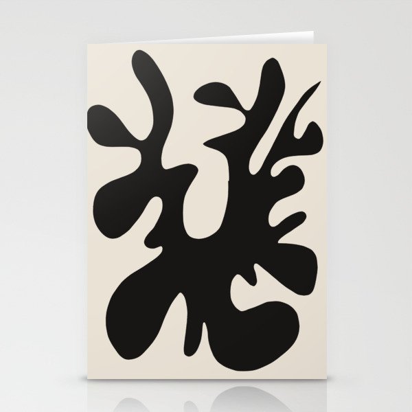 Black coral cut out Stationery Card Gallery Image 2