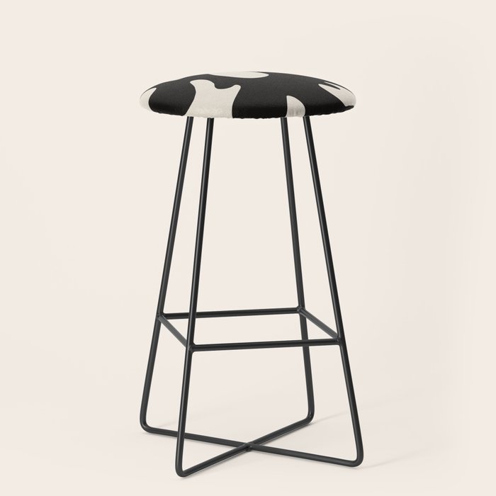 Black coral cut out Stool Gallery Image 1