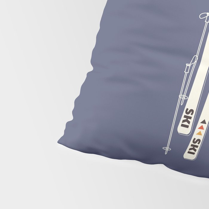 Retro Colorful Skis Pillow Sham Gallery Image 4
