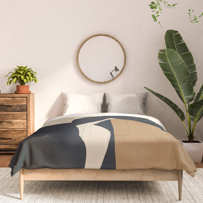 Abstract Minimal Horse 6 Comforter Gallery Image 3