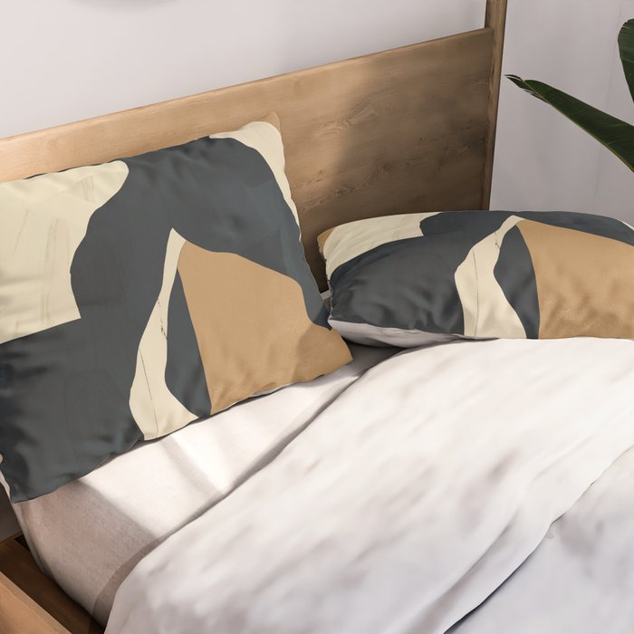 Abstract Minimal Horse 6 Pillow Sham Gallery Image 2