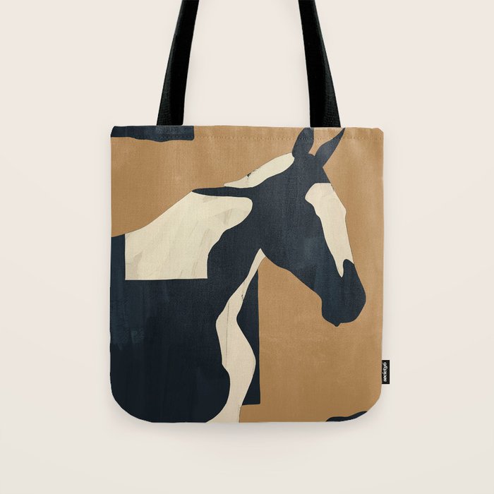 Abstract Minimal Horse 6 Tote Bag Gallery Image 1
