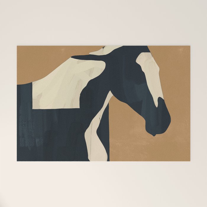 Abstract Minimal Horse 6 Welcome Mat Gallery Image 1