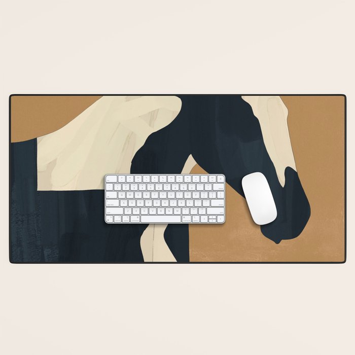 Abstract Minimal Horse 6 Desk Mat Gallery Image 1
