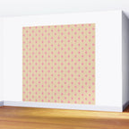 Midcentury Stars and Dots Classic Pink Cream Pattern Wall Mural Gallery Image 2