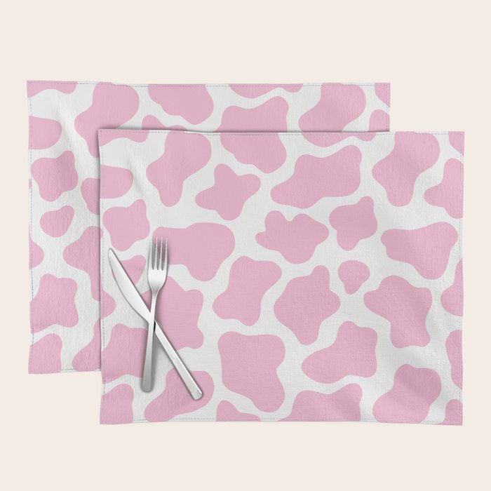 Pink Cow Print Placemat Gallery Image 1