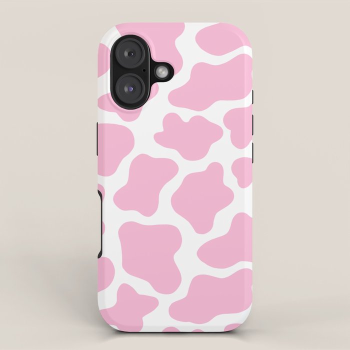 Pink Cow Print iPhone Case Gallery Image 1