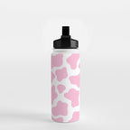 Pink Cow Print Water Bottle Gallery Image 2