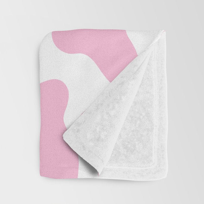 Pink Cow Print Throw Blanket Gallery Image 3